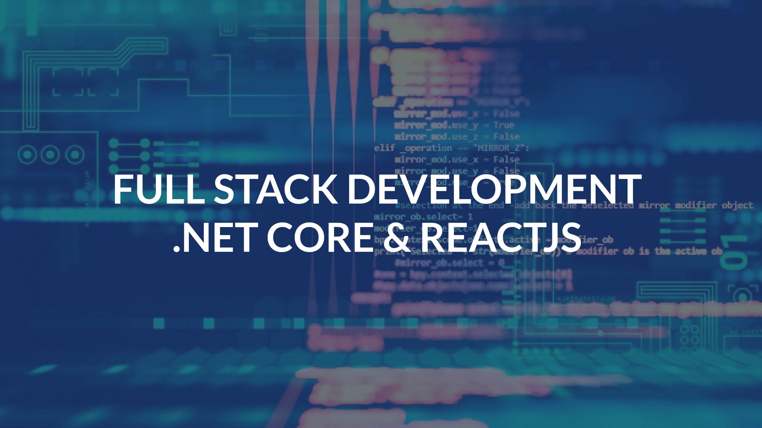 Full Stack Development (.Net Core & ReactJS)